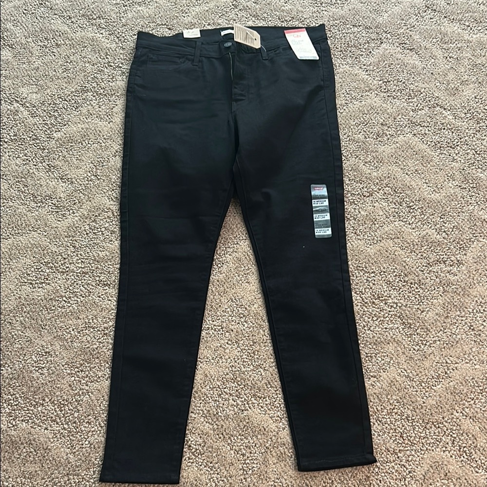 Levi's Charcoal High Rise Super Skinny Jeans